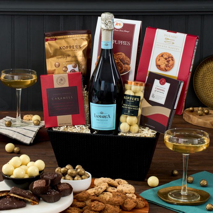 Champagne & Truffles Gift Basket Prosecco