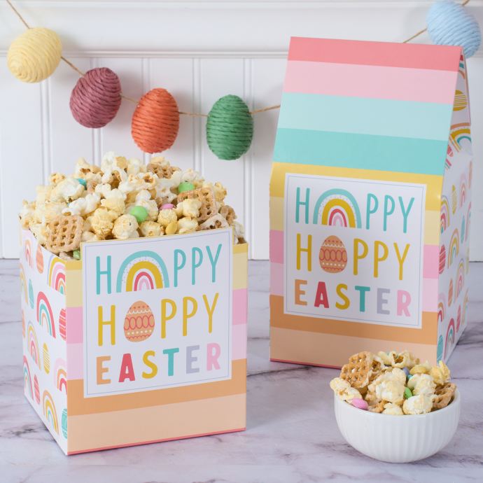 Happy Hoppy Easter Bunny Munch Popcorn Gift