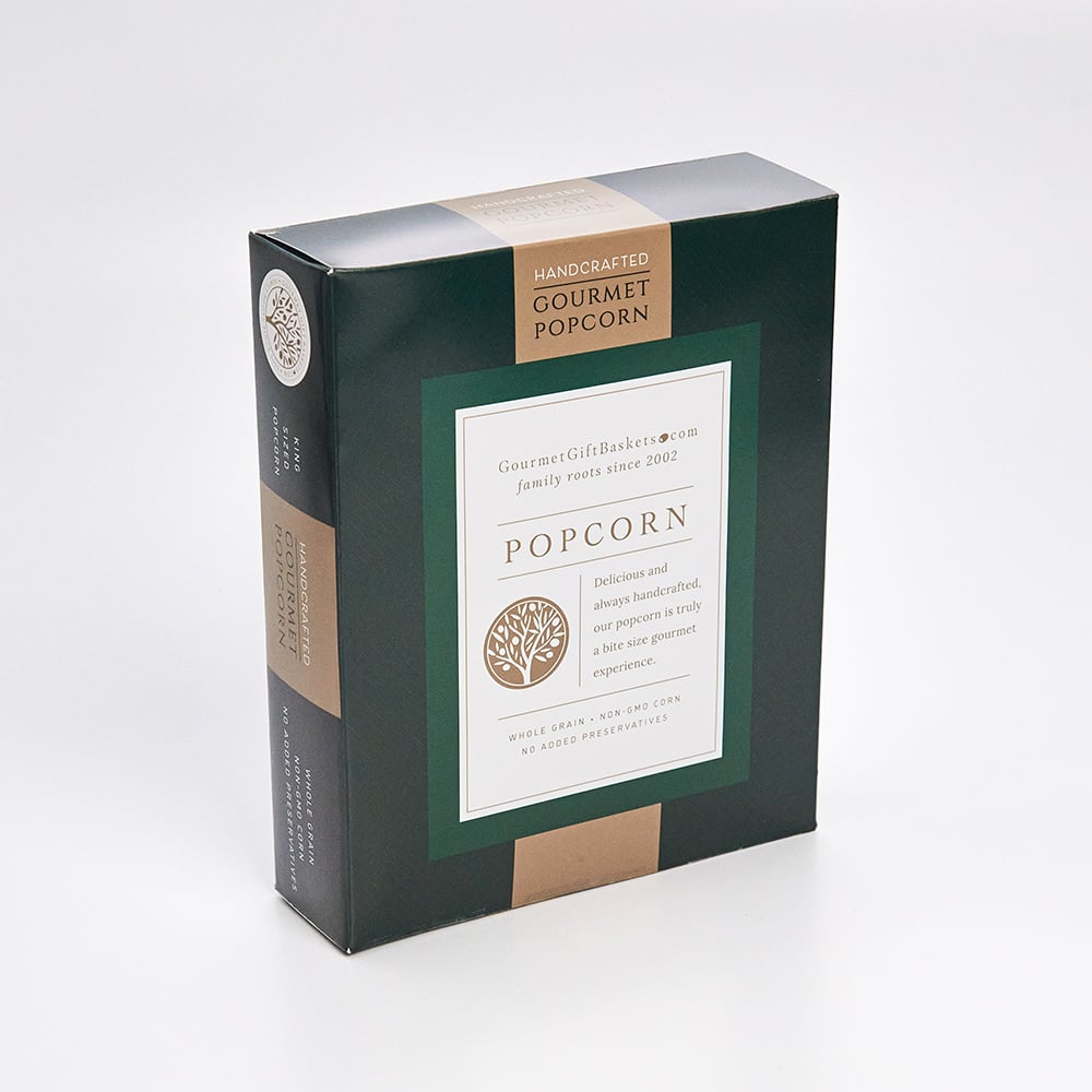 Caramel Popcorn (SHORT GREEN) by GourmetGiftBaskets.com - 8 oz. -                                    