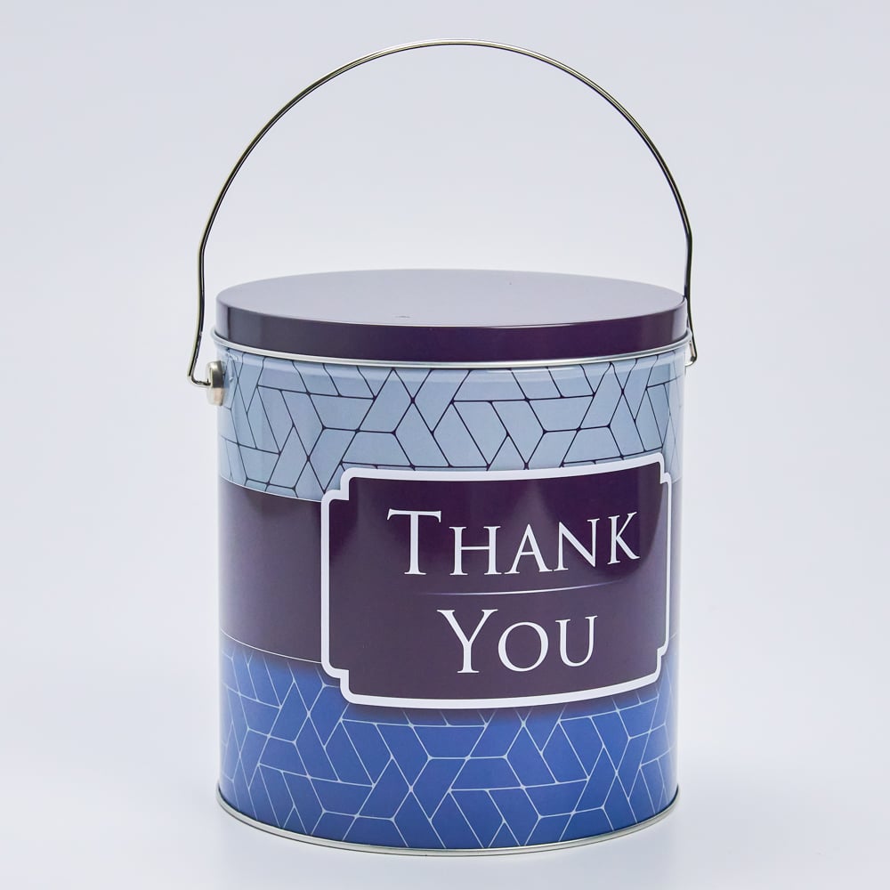 Thank You Corporate Popcorn Tin - 1 Gal -                                                            