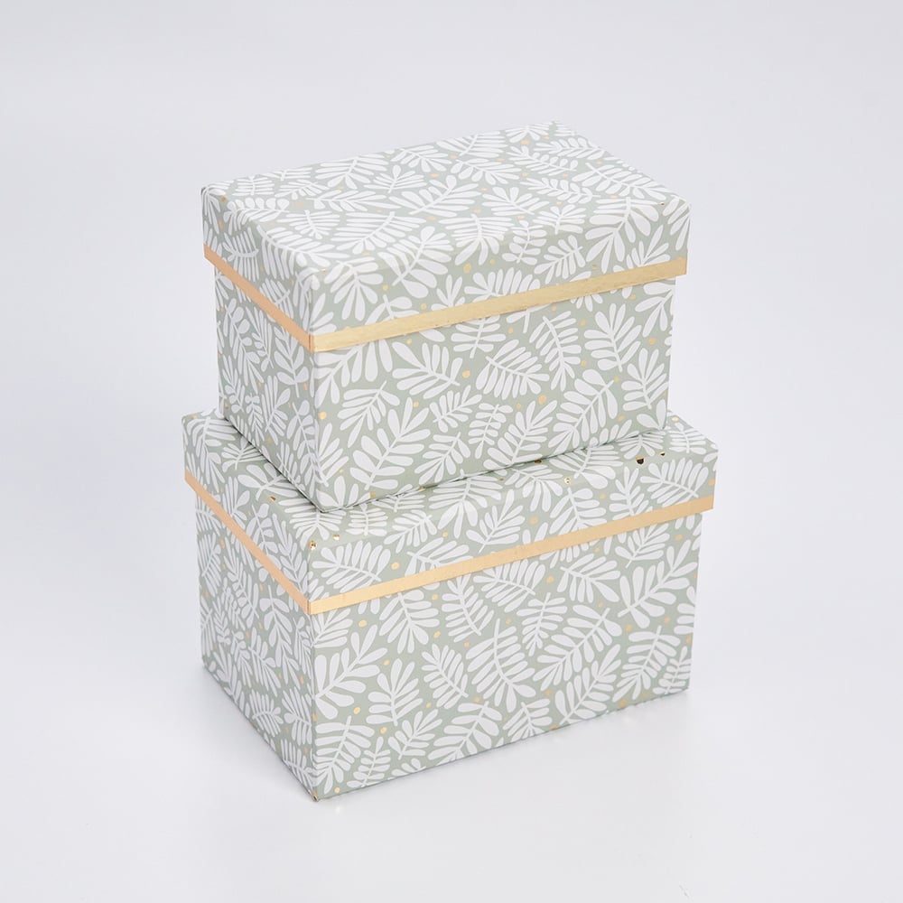 Tower - 2-tier - White Evergreen Pattern (26T3)                                                      