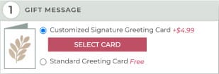 Upgrade to a Signature Greeting Card
