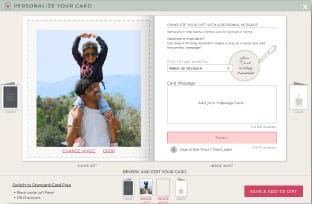 Add your message and upload your photo