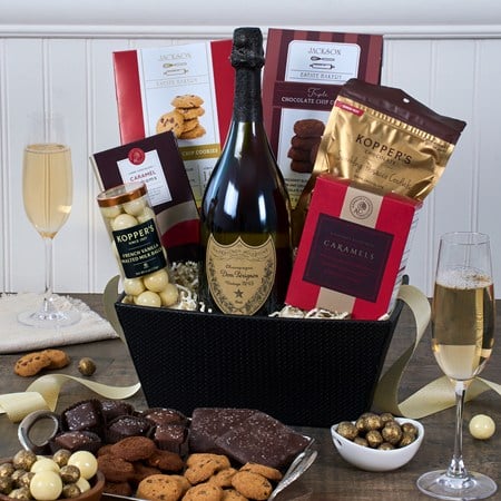 Dom Perignon Champagne Gift Basket