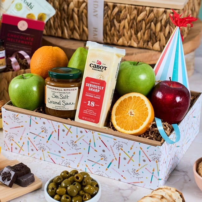 Happy Birthday Bountiful Fruit Basket