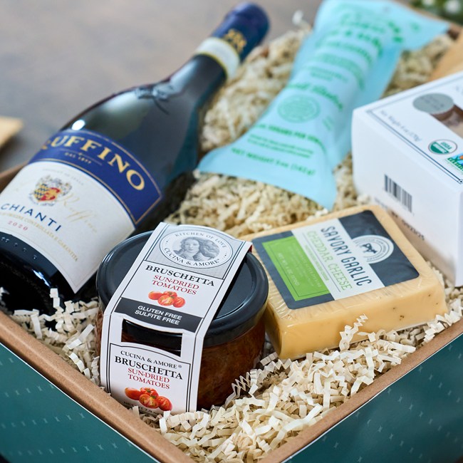 Holiday Chianti Wine Italian Gift Basket