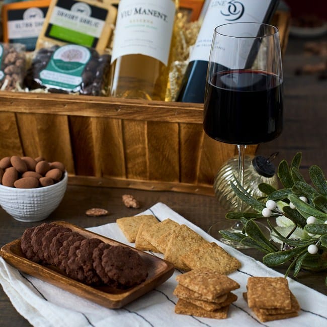 Festive Wine Trio Gift Basket