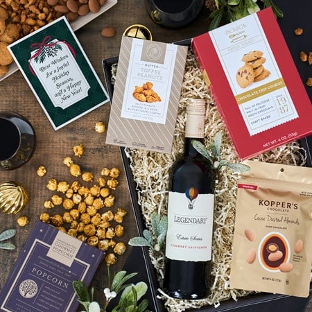 Seasons Greetings Red Wine Gift