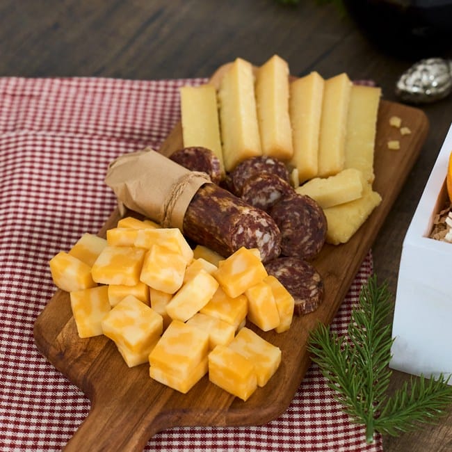 Christmas Charcuterie and Wine Gift Crate