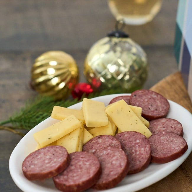 Veuve Champagne and Cheese Christmas Gift