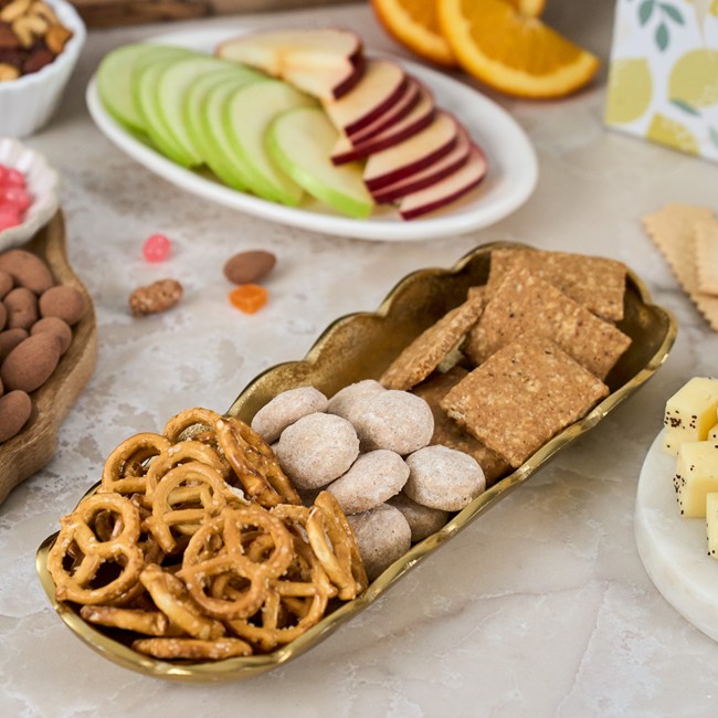 Christmas Fruit and Gourmet Goodies Gift Basket