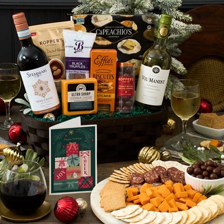 Christmas Wine Duo Gift Basket