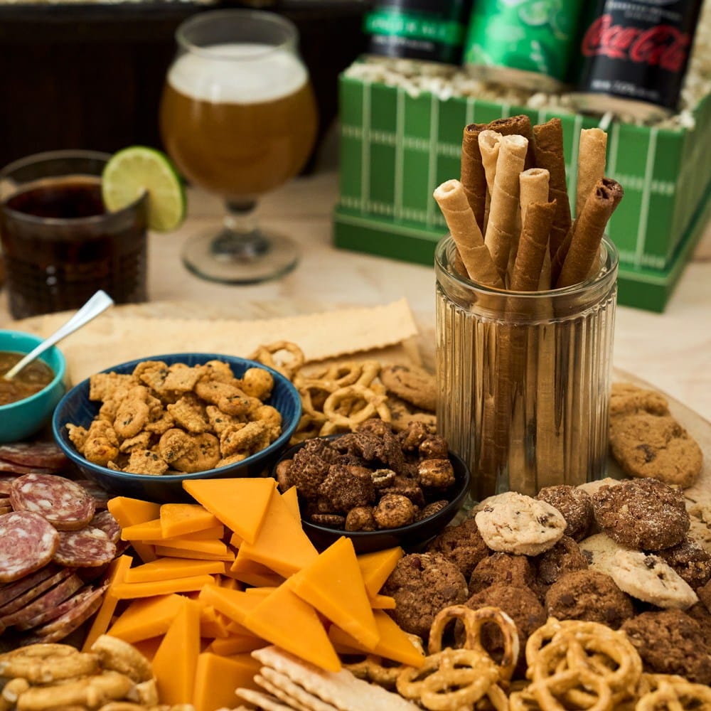 Happy Holidays Game Day Gift Basket 