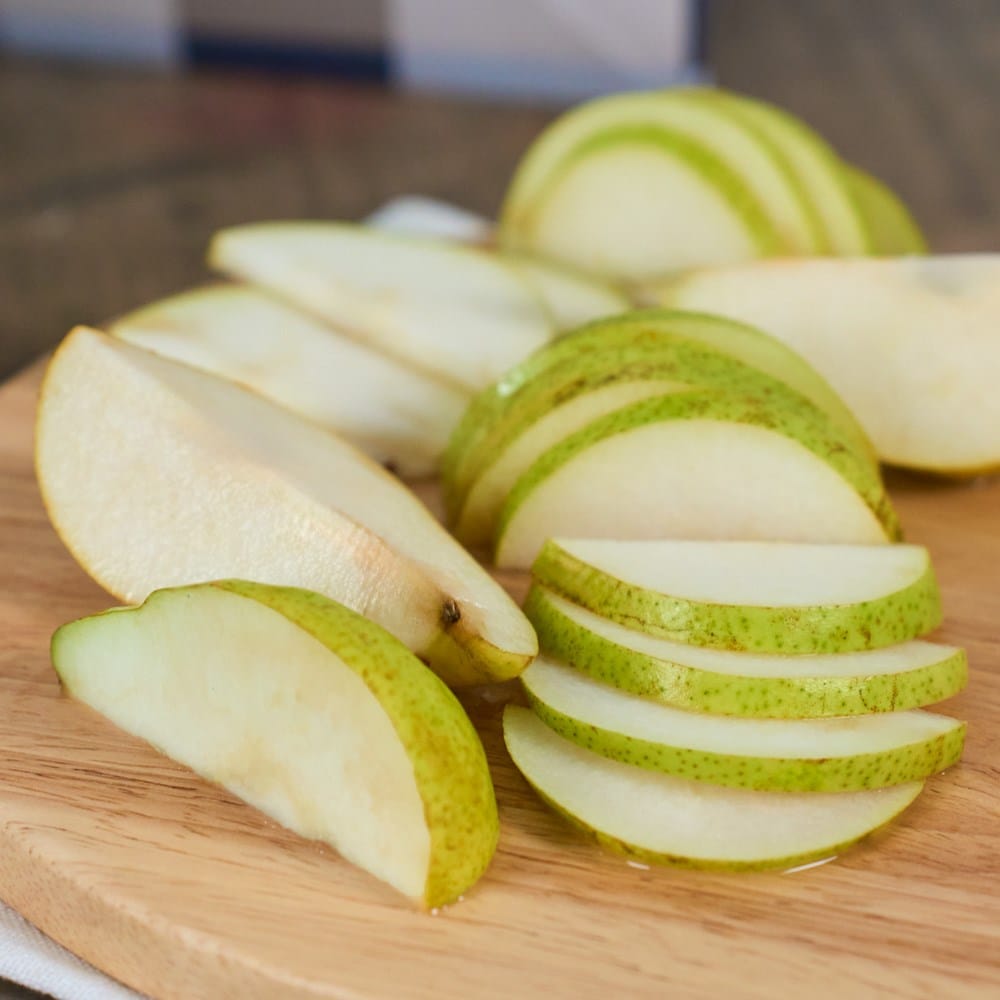 Happy Holidays Pears Fruit Gift Tower