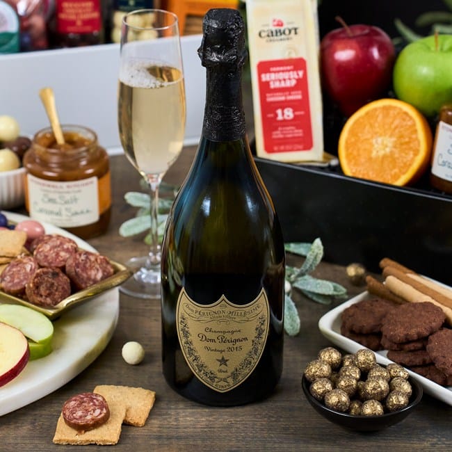 Luxury Holiday Champagne and Gourmet Treats Gift 