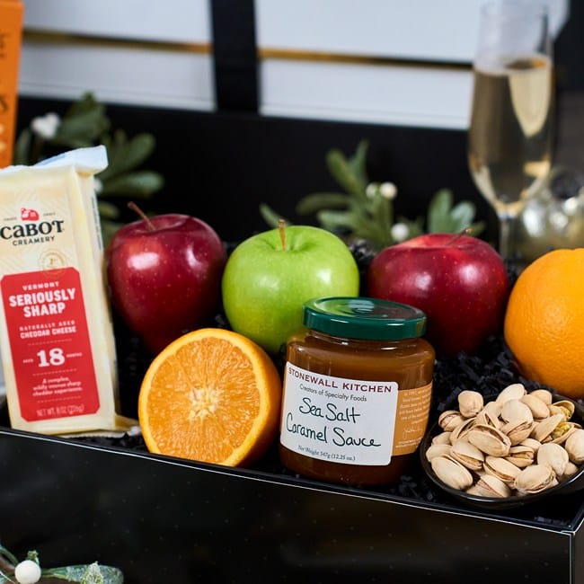 Luxury Holiday Champagne and Gourmet Treats Gift 