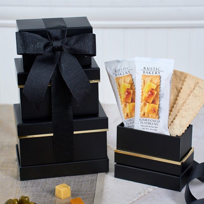 Father's Day Cheese & Cracker Gift Tower