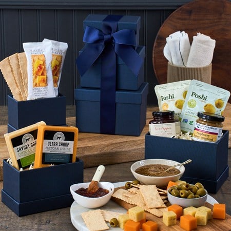 Father's Day Cheese &amp; Cracker Gift Tower