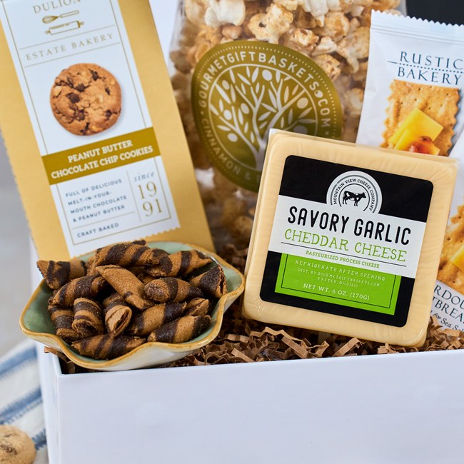 Father's Day Classic Snack Gift Box by GourmetGiftBaskets.com