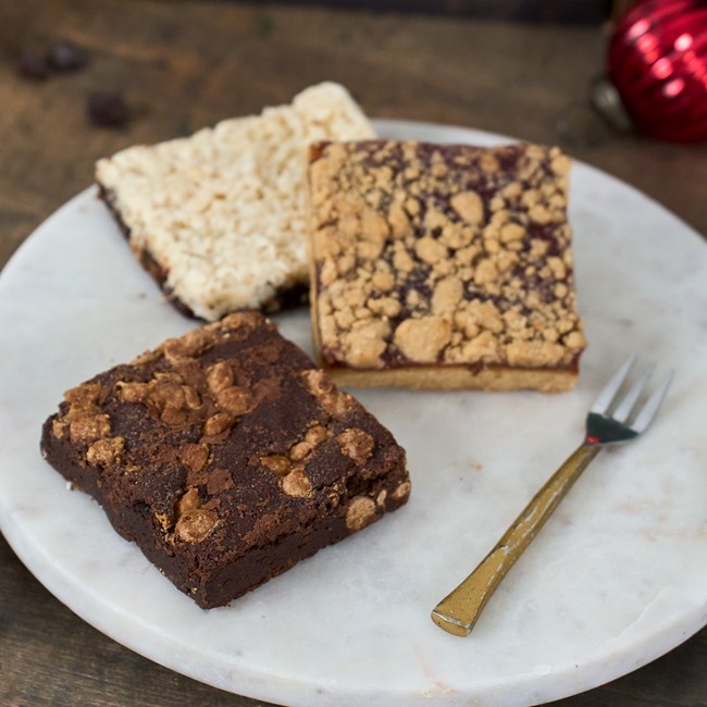 Happy Holidays Brownie Box Assortment 12 pc