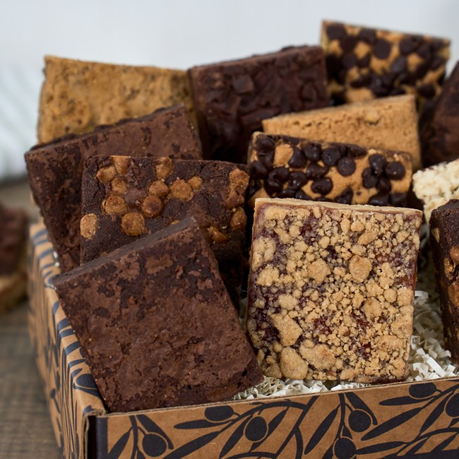 Happy Holidays Brownie Box Assortment 12 pc