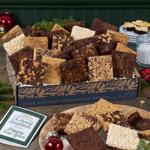 Happy Holidays Brownie Box Assortment 24 pc
