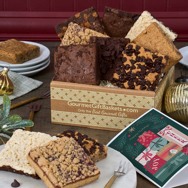 Happy Holidays Brownie Box Assortment 8 pc