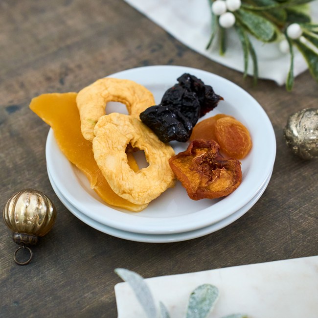 Happy Holidays Dried Fruit Gift Tray