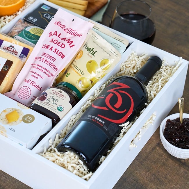 Charcuterie and Wine Gift Crate