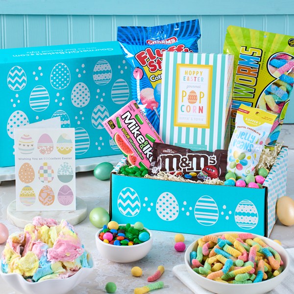 Happy Easter Candy Care Package Teal