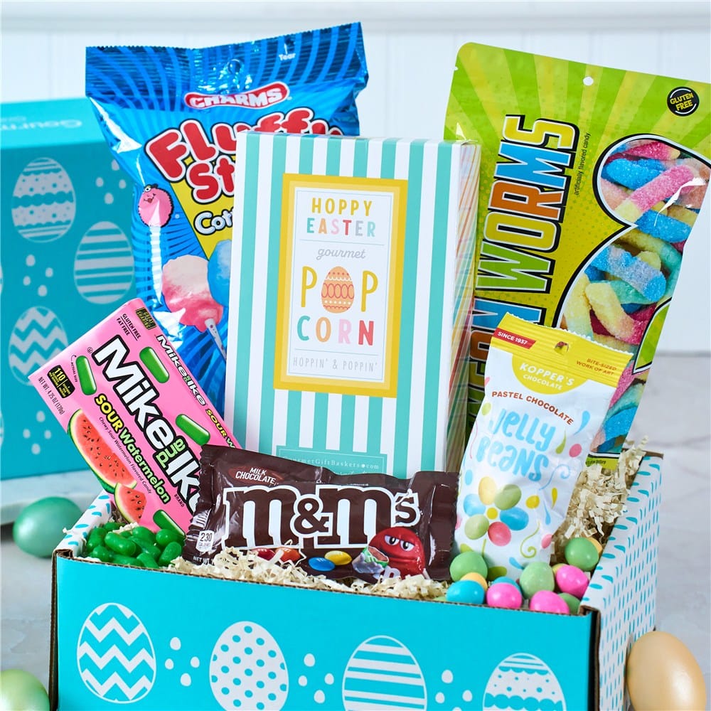 Happy Easter Candy Care Package Teal