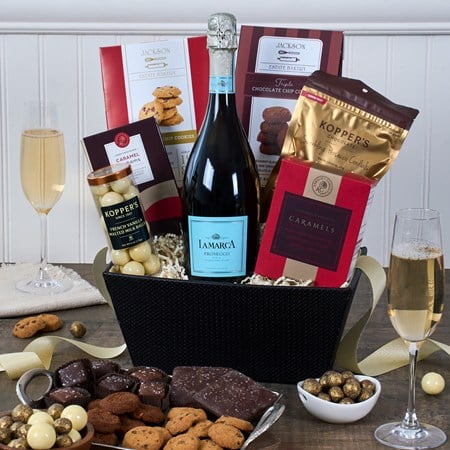 Easter Prosecco &amp; Chocolates Gift Basket