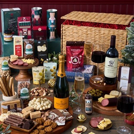 Luxury Wine And Champagne Gourmet Gift Basket