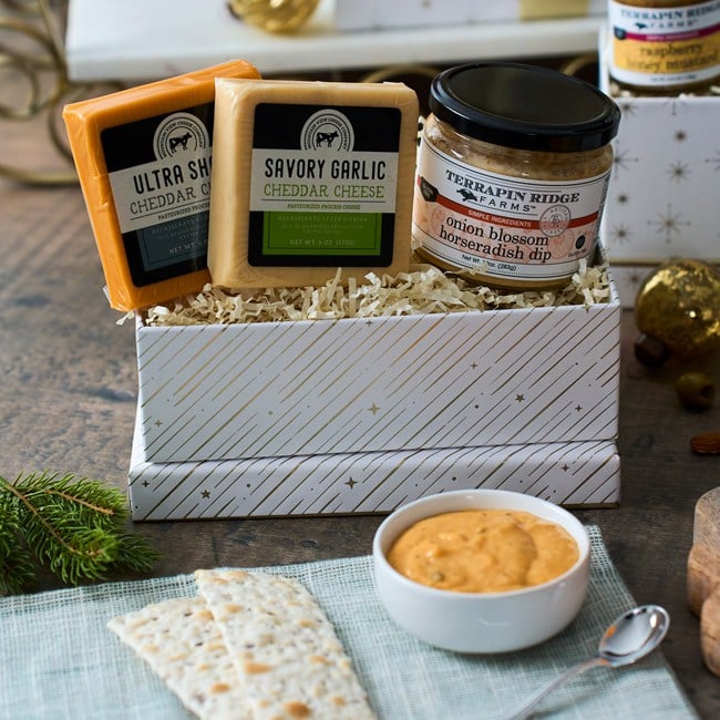 'Tis The Season Meat and Cheese Gift Tower