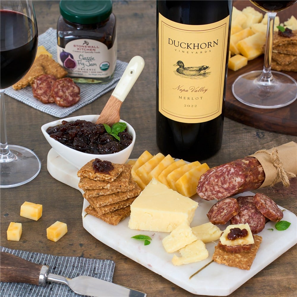 Duckhorn Vineyards Napa Valley Merlot Wine And Charcuterie