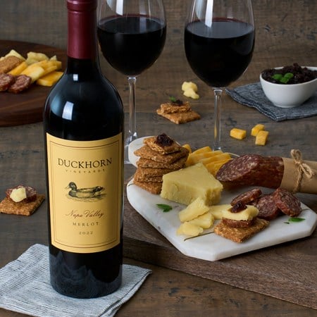 Duckhorn Vineyards Napa Valley Merlot Wine And Charcuterie