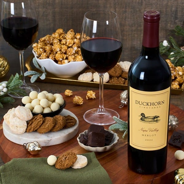 Duckhorn Vineyards Napa Valley Merlot Wine And Christmas Treats