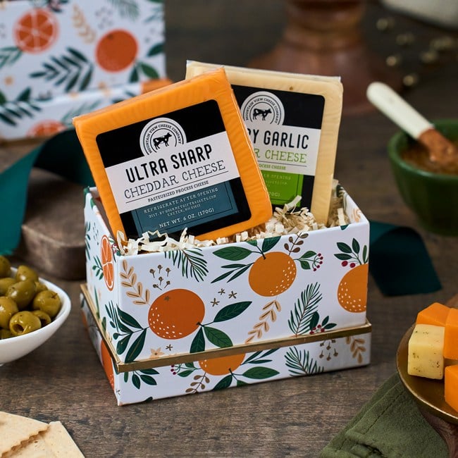 Cheese and Cracker Gift Tower
