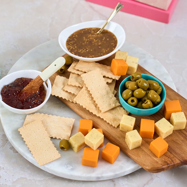 Gourmet Cheese and Cracker Tower
