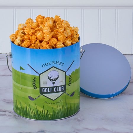 Golf Cheddar Popcorn Tin