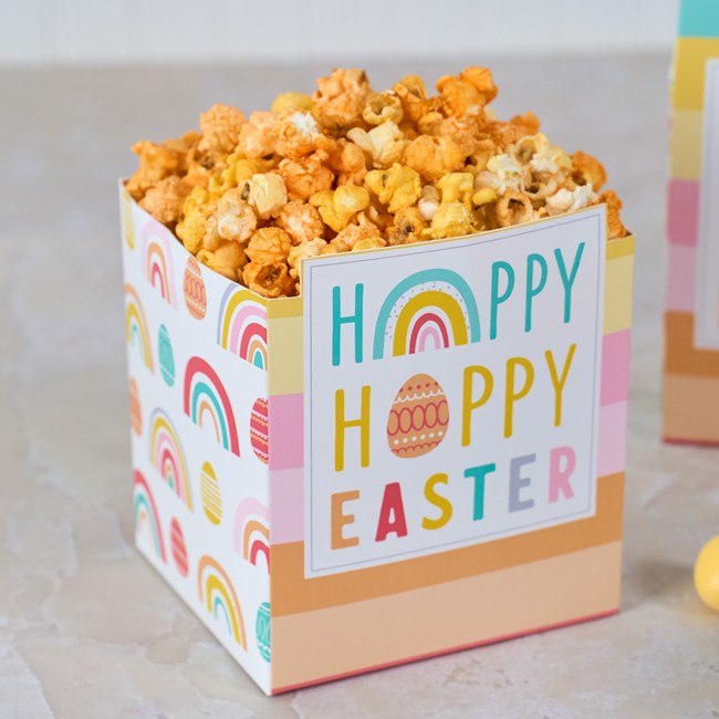 Happy Hoppy Easter Cheesy Cheddar Popcorn Gift