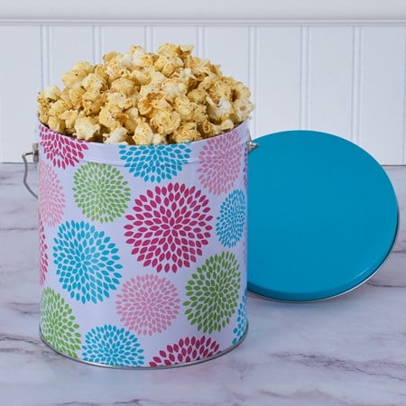 Jubilee Floral Salt and Pepper Popcorn Tin