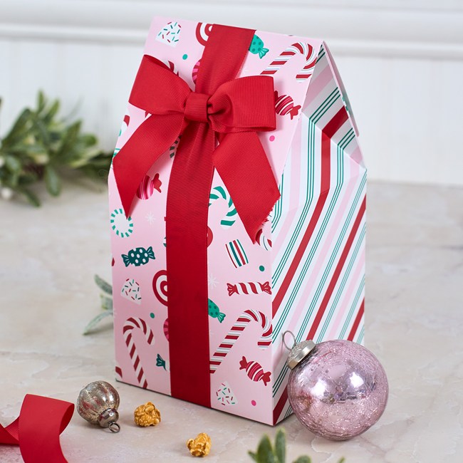 Happy Holidays Caramel Popcorn Gift 