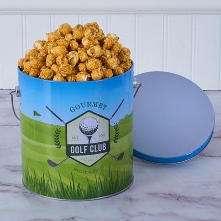 Golf Caramel Popcorn Tin