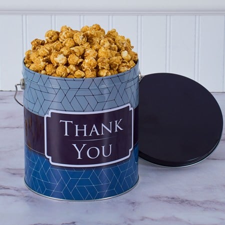 Thank You Caramel Popcorn Tin