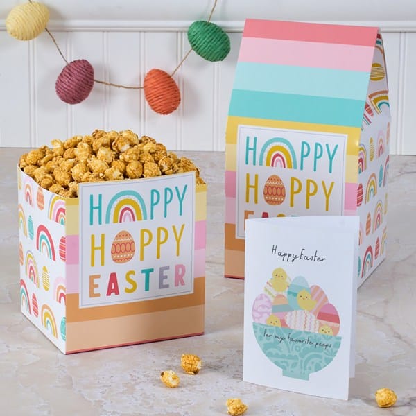 Happy Hoppy Easter Caramel Popcorn Gift