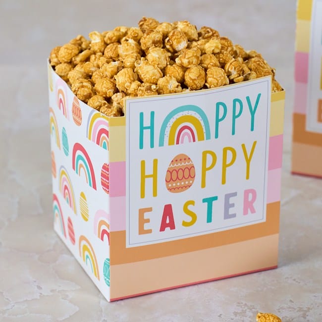 Happy Hoppy Easter Caramel Popcorn Gift