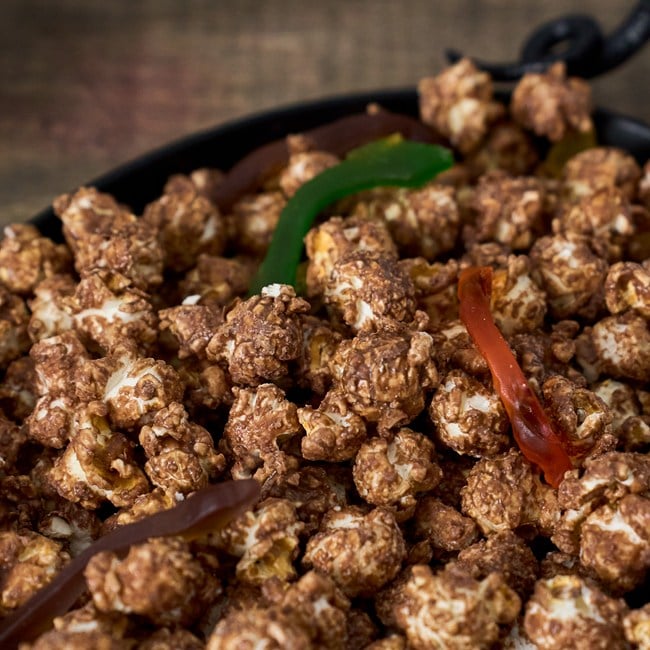 Worms in Dirt Chocolate Popcorn Box