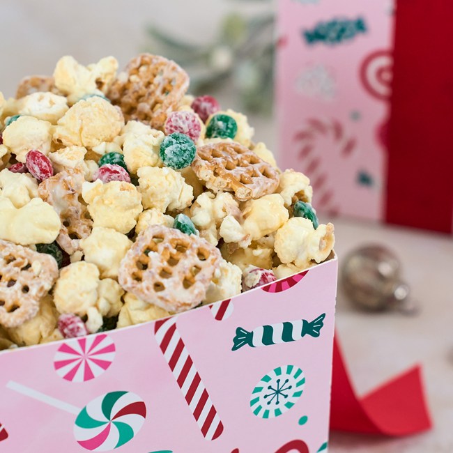 Holly Jolly Christmas Crunch Popcorn Gift