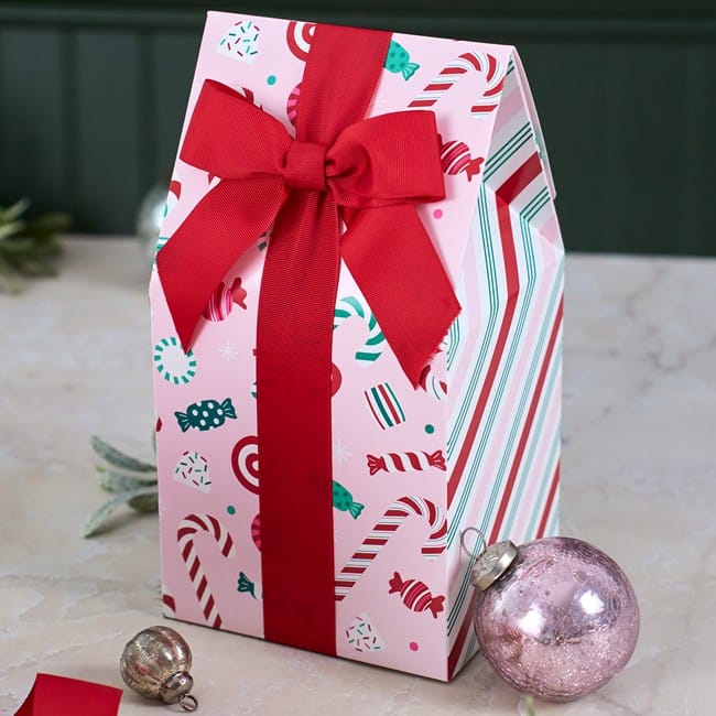 Happy Holidays Mixed Cheesy Cheddar and Caramel Popcorn Gift